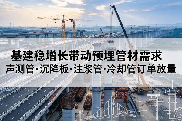 兰坪基建稳增长带动预埋监测管材需求,声测管、沉降板、注浆管订单持续放量